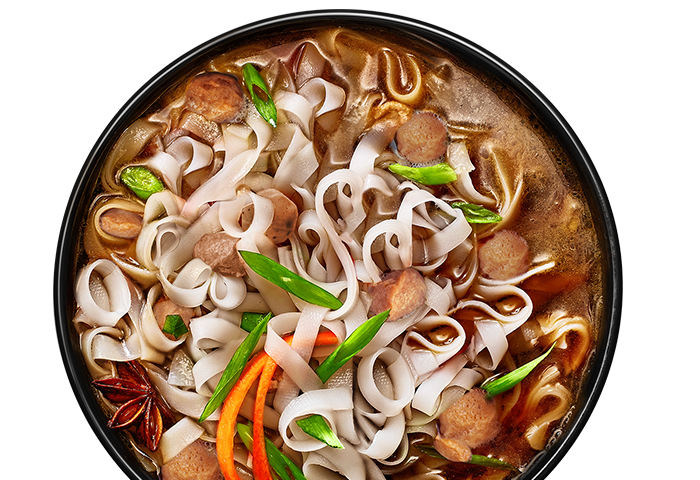 Zupa z makaronem ryżowym Glads Discovery z sosem «Pho Bo» Zupa z makaronem ryżowym Glads Discovery z sosem «Pho Bo»