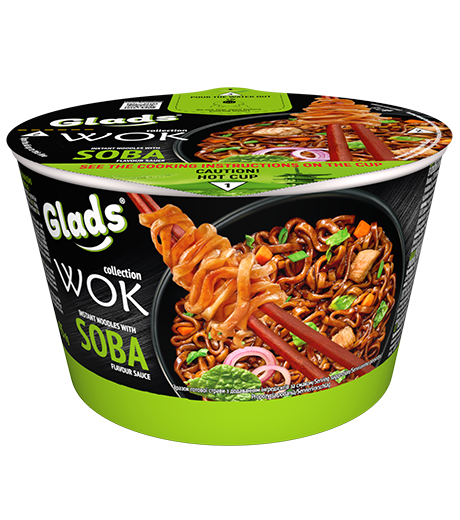 Glads WOK noodles with «Soba» flavored sauce